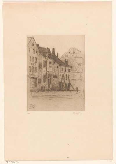 Gamle hus på Place Verte, i Verviers Vieilles maisons, Place Verte (Verviers) (original tittel) av Philip Zilcken
