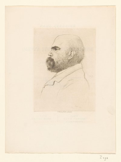 Portrett av Paul Verlaine av Philip Zilcken