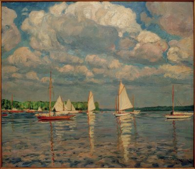 Seilbåter på Wannsee av Philipp Franck
