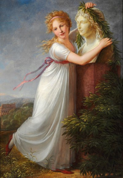 Ida girlanderer morens byste av Philipp Friedrich von Hetsch