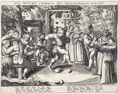 Eggedans, ca. 1580. av Philipp Galle