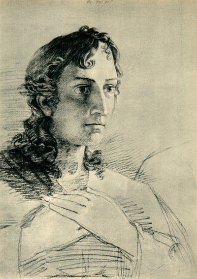 Hode og hender til St John, 1806, 1943. av Philipp Otto Runge