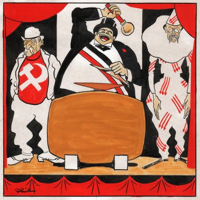 Leon Blum. 1930-1936 (gravering) av Philippe (1905 1940) Larquier