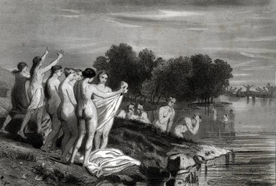 Anabaptism: Anabaptister er kristne som tror at dåpen bare er gyldig når kandidaten bekjenner sin tro på Kristus og ønsker å bli døpt. av Philippe Auguste Jeanron