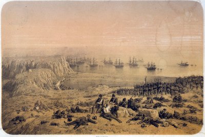 Krimkrigen (1853-1856): slaget ved Alma 20.09.1854. Illustrasjon av Philippe Benoist