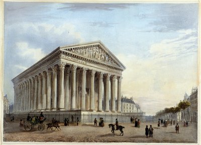 Madeleine-kirken - i ""Walk in Paris og dens omgivelser"" av Jacottet og Benoist, Paris av Philippe Benoist