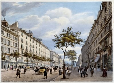 Le boulevard des Italians - i "Walking in Paris and its environments", av Jacottet og Benoist, red. Gihaut av Philippe Benoist