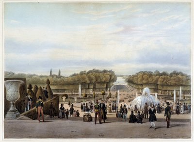 Versailles: The Green Carpet - i ""Paris og dens omgivelser"" av Jacottet & Benoist av Philippe Benoist