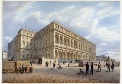 Utsikt over Orçay Palace (eller Orsay?) - i "" Promenade dans Paris et ses environs", designet av Jacottet og Benoist, ca. 1840 av Philippe Benoist