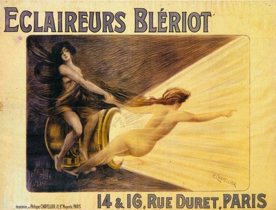 Annonse for Bleriot hodelykter, c1905 av Philippe Chapellier