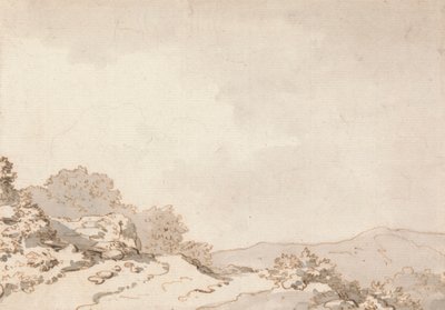 En sti på en bakketopp av Philippe Jacques de Loutherbourg