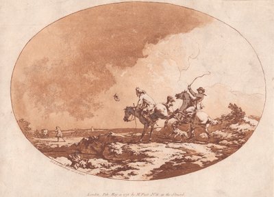 En vindfull dag av Philippe Jacques de Loutherbourg