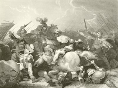 Slaget ved Bosworth Field av Philippe Jacques de Loutherbourg