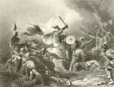 Slaget ved Hastings av Philippe Jacques de Loutherbourg