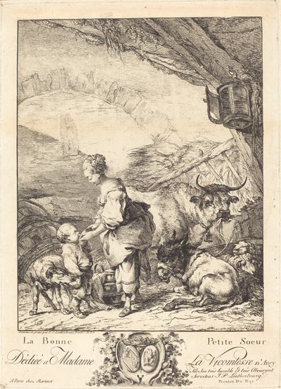 Den gode lillesøsteren av Philippe Jacques de Loutherbourg II