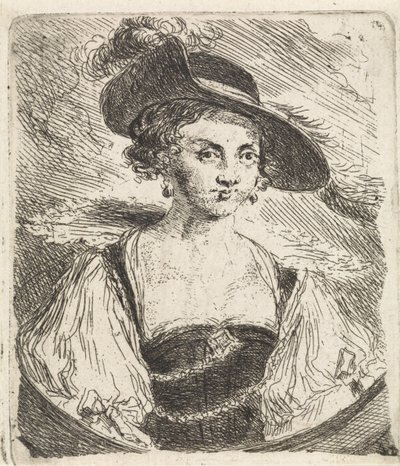 Portrett av Helena Fourment av Philippe Lambert Joseph Spruyt