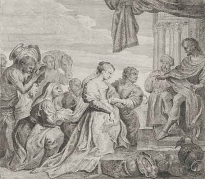 Salomo og dronningen av Saba, 1784. av Philippe Lambert Joseph Spruyt