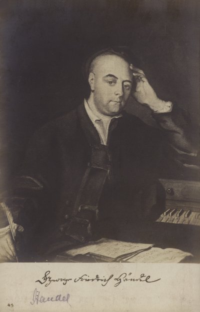 Portrett av George Friedrich Handel av Philippe Mercier