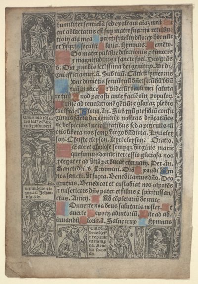 Side fra "Timebok" av Philippe Pigouchet