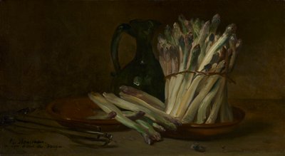 Stilleben med asparges av Philippe Rousseau