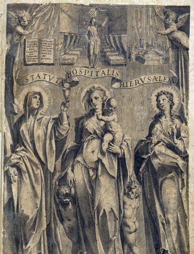 Frontispice of the Statutes of the Order of Malta “Statuta Hospitalis Hervsalem””, av Philippe Thomassin, sent på 1500-tallet av Philippe Thomassin