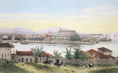 Rio de Janeiro (litho farge) av Philippe and Ciceri Eugene Benoist