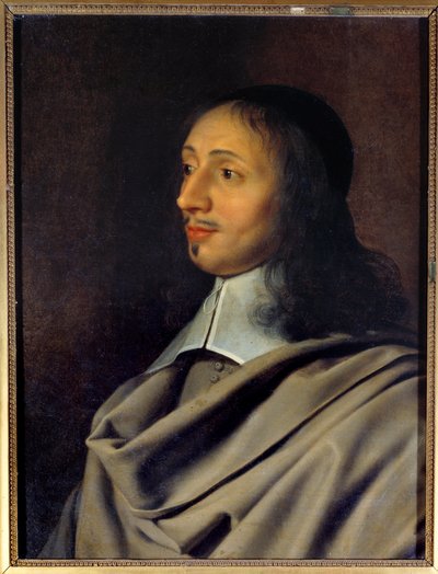 Portrett av Antoine Le Maistre (eller Lemaistre, Le Maitre) (1608-1646), professor i retorikk og diksjon av dramatikeren Jean Racine En stor jansenisme, han var medlem av Arnauld-familien - Kopi av et originalt tapt portrett av Philippe de Cham av Philippe de (after) Champaigne