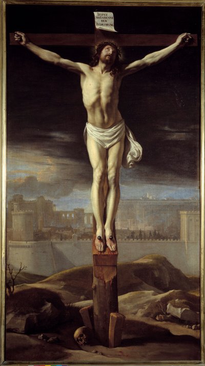 Kristus på korset. Maleri av Philippe De Champaigne (1602-1674) Ec. Flam. av Philippe de Champaigne
