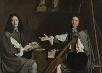 Dobbeltportrett av begge kunstnere, 1654 av Philippe de Champaigne
