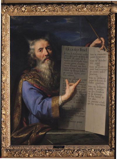 Moses med lovens tavler, 1663 av Philippe de Champaigne