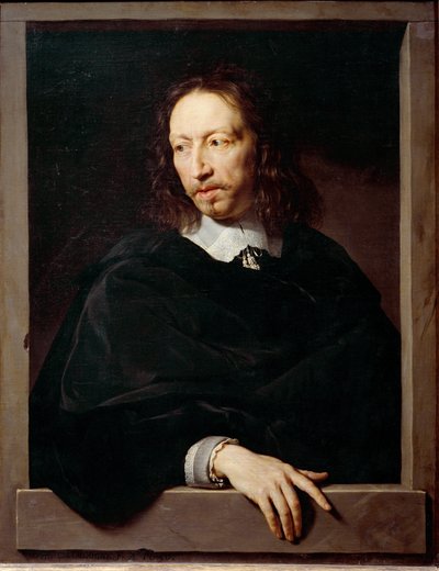 Portrett av Charles Coiffier, Baron d'Orvilliers, mester for forespørslene til Anne av Østerrike - olje på lerret av Philippe de Champaigne