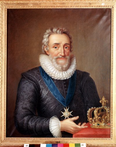 Portrett av Henrik IV (1553 - 1610), konge av Frankrike. Maleri av Philippe de Champaigne. Stockholms nasjonalmuseum av Philippe de Champaigne