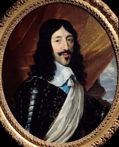 Portrett av kongen av Frankrike Ludvig XIII (1601-1643) Maleri av Philippe de Champaigne (1602-1674) 1600-tallet Søn. 0,75x0,62 m Paris, Musee Carnavalet - Portrett av kong Ludvig XIII av Frankrike (1601-1643). Maleri av Philippe de Champaigne (1602-1674) av Philippe de Champaigne