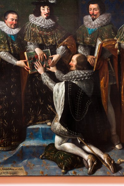 Mottakelse av Henri d#39;Orléans, hertug av Longueville, etter Den hellige ånds orden, av Ludvig XIII, 15. mai 1633, 1634 (olje på lerret) av Philippe de Champaigne