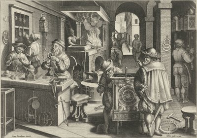 Urmakere Nye oppfinnelser og funn (serietittel) Nova Reperta (serietittel) av Philips Galle (attributed to workshop of)