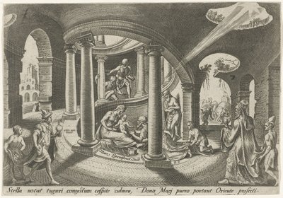 Tilbedelse av kongene The Days of Doom of the Jewish People (serietittel) av Philips Galle