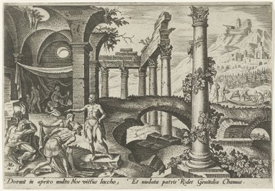 Noahs drukkenskap The Days of Doom of the Jewish People (serietittel) av Philips Galle