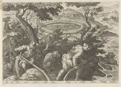 Eendenjacht Jachttaferelen (serietittel) Der alle slags jakt, fuglefangst og fiske (serietittel) av Philips Galle