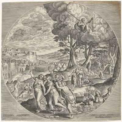 Jernalder Ferreum saeculum (tittel på objekt) The Four Eras (serietittel) av Philips Galle