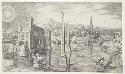 Jesajas profetier over Jerusalem av Philips Galle