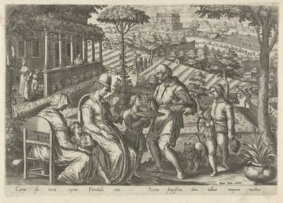 Jacht op de grasmus Jachttaferelen (serietittel) Der alle slags jakt, fuglefangst og fiske (serietittel) av Philips Galle
