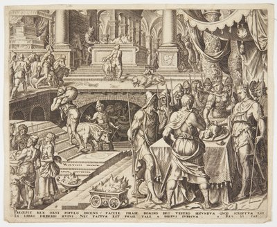 Josiah feirer påske av Philips Galle