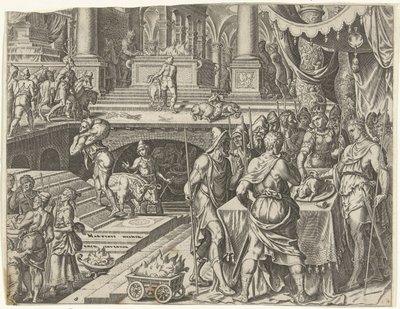 Kong Josias feirer påske Historien om kong Josiah (serietittel) av Philips Galle