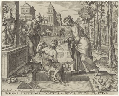 Eldste prøver å forføre Susanna Historien om Susanna (serietittel) av Philips Galle