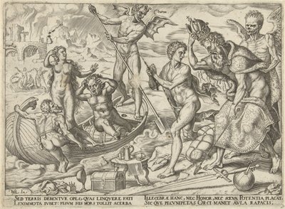 Rikdom er verdiløs etter døden The Misery of Riches (serietittel) av Philips Galle