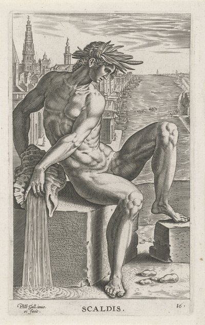 Riviergod Scaldis Scaldis (title on object) Rivier- en zeegoden (series title) Semideorum Marinorum amnicorumque sigillariae imagines perelegantes (series title)   1331335   no       norwegian Successfully Translated  Original: Christ Appearing To The Disc av Philips Galle