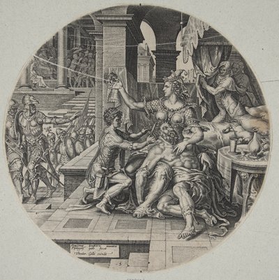 Samson og Delila av Philips Galle
