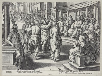 St. Paulus foran yppersteprestene av Philips Galle