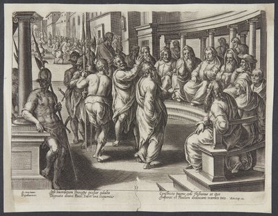 St. Paulus foran yppersteprestene av Philips Galle