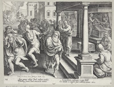 Begravelsen av St. Stefan av Philips Galle